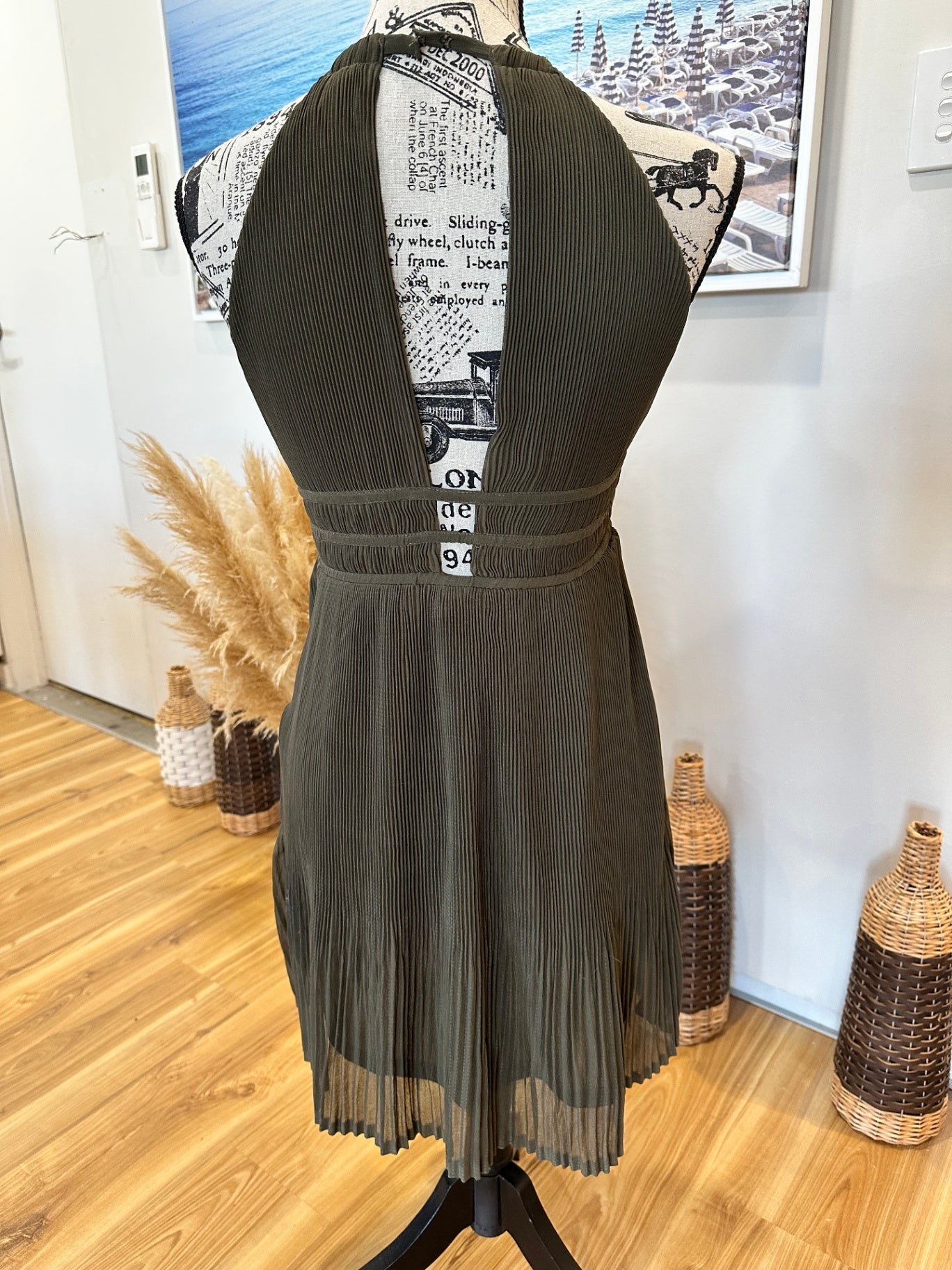 [SALE] H&M Dress - Extra Small - Olive green