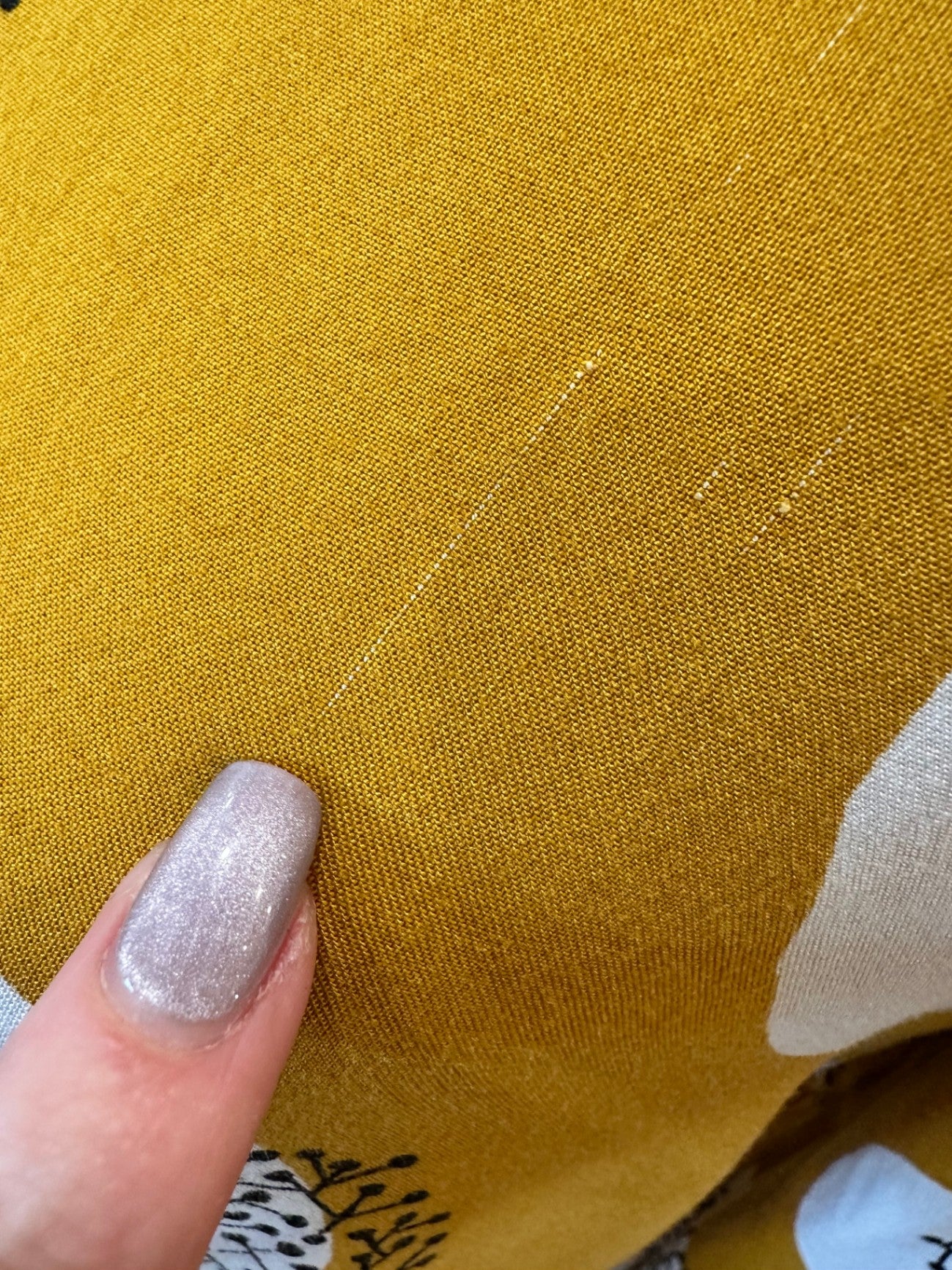 [SALE] Elm Midi Dress 12 Mustard Yellow with White and Black Pattern