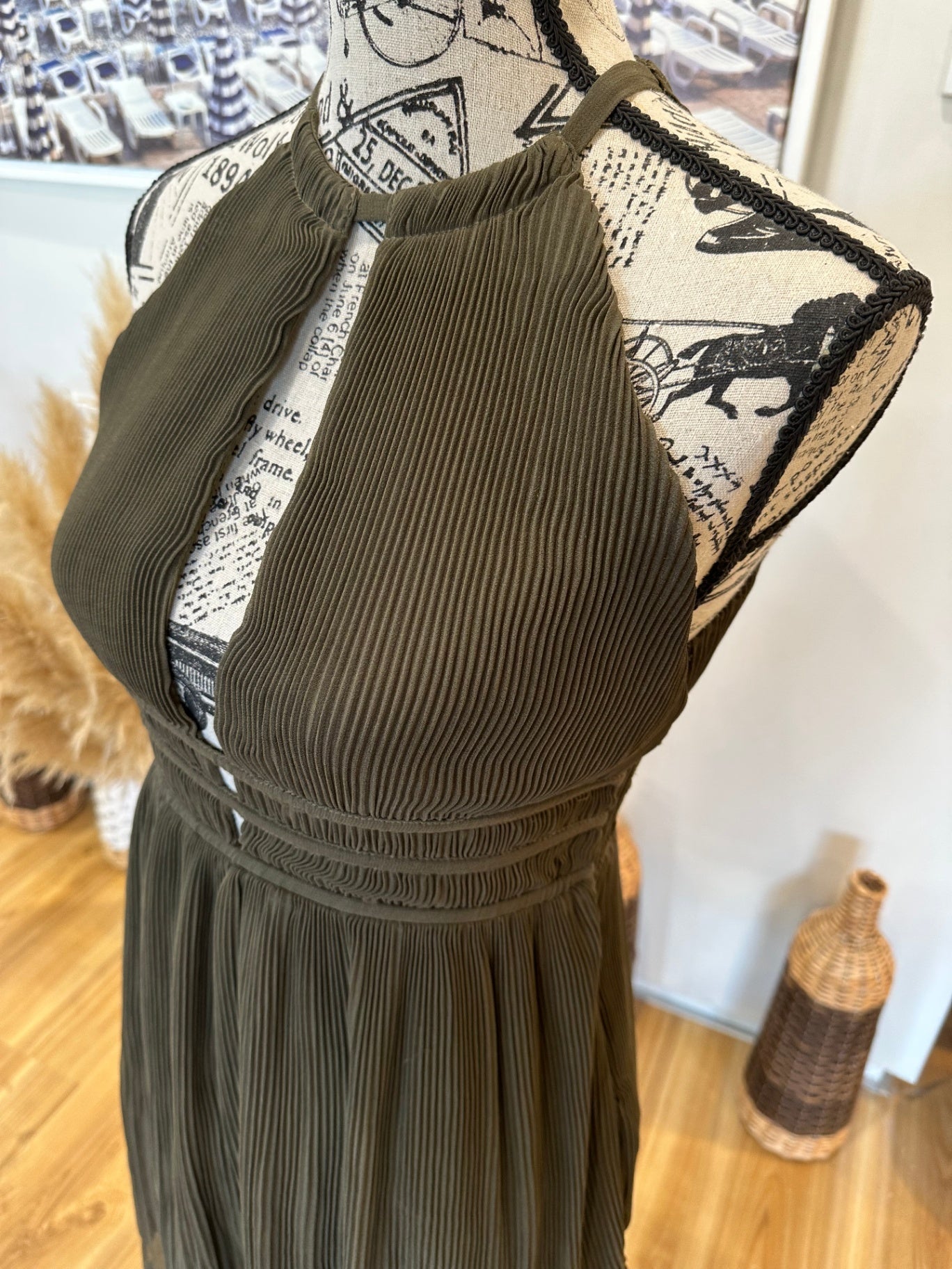 [SALE] H&M Dress - Extra Small - Olive green