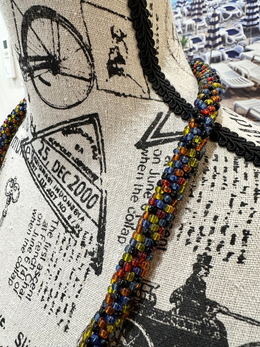 [SALE] Vintage Necklace - Colourful Beaded