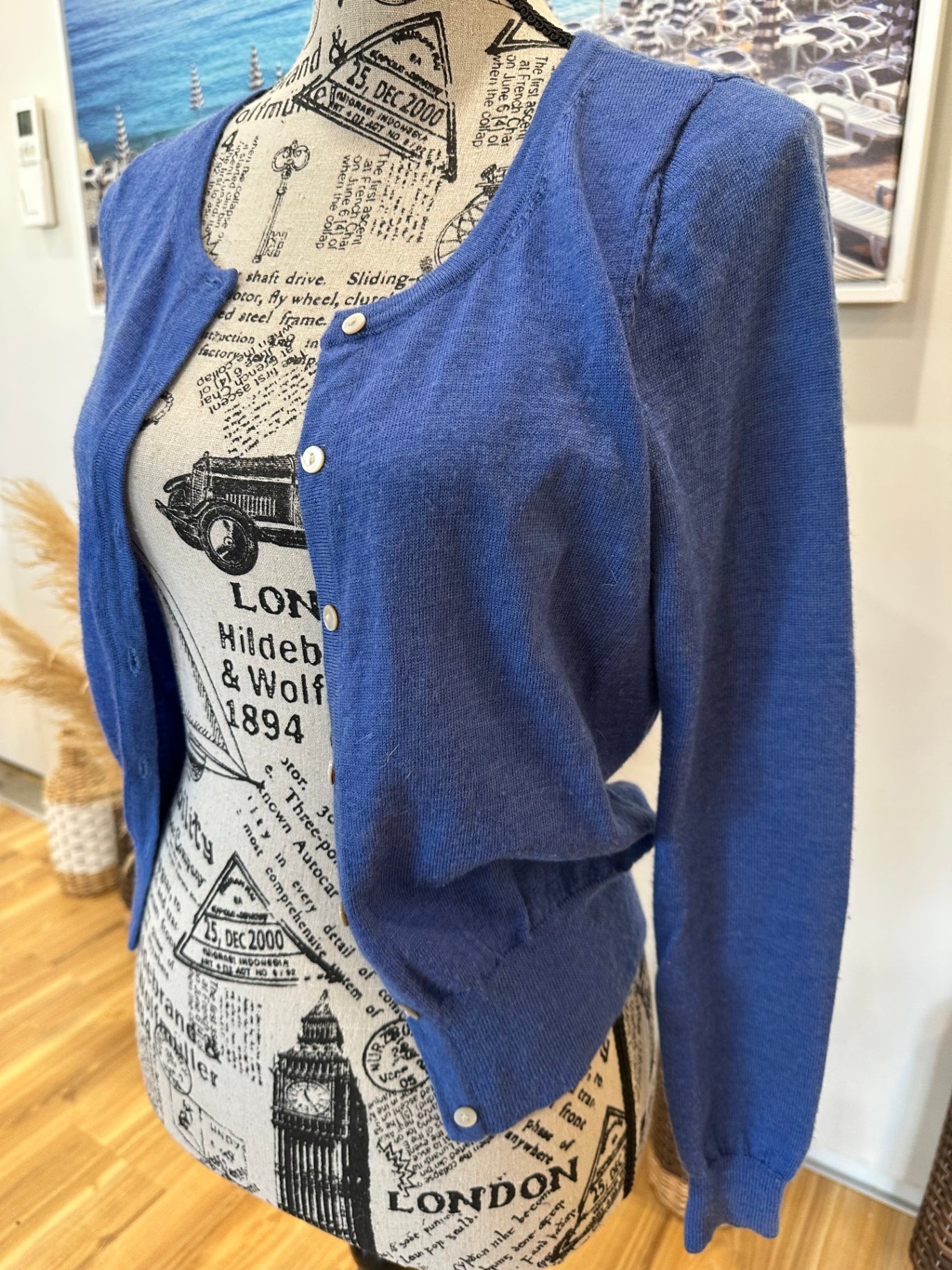 [SALE] Laura Ashley Cardigan small Blue