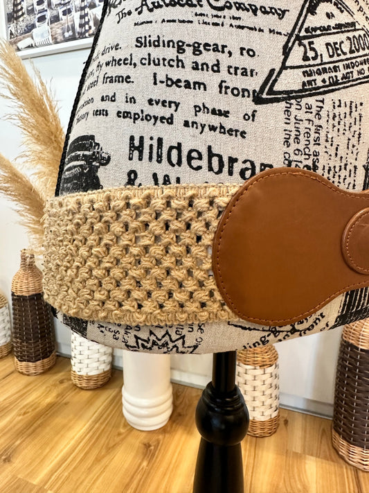 [SALE] Vintage Belt 14 Beige and Brown