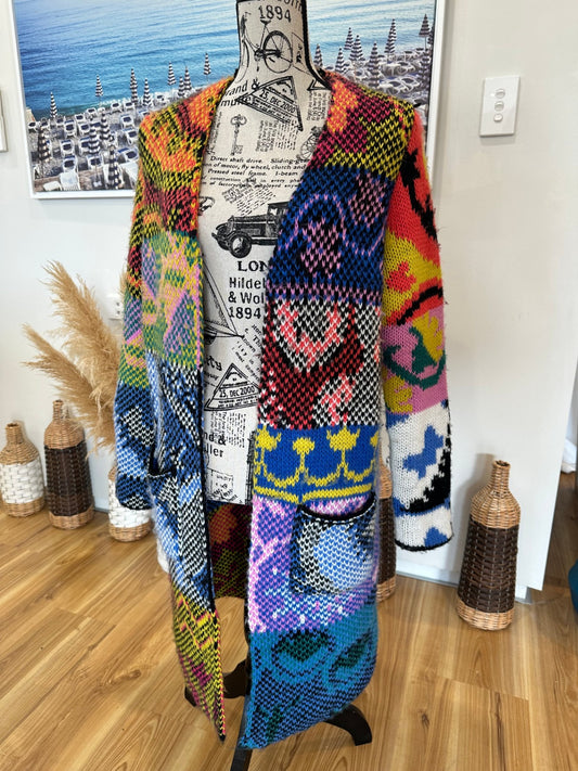 [SALE] Desigual Cardigan Extra Large Multicolor
