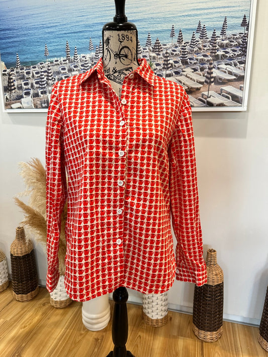 [SALE] Shirt Small / Medium Red and White