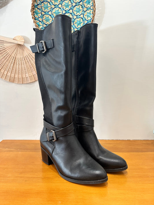 [SALE] Knee-high boots 8 Black