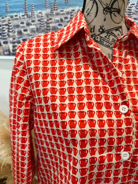 [SALE] Shirt Small / Medium Red and White
