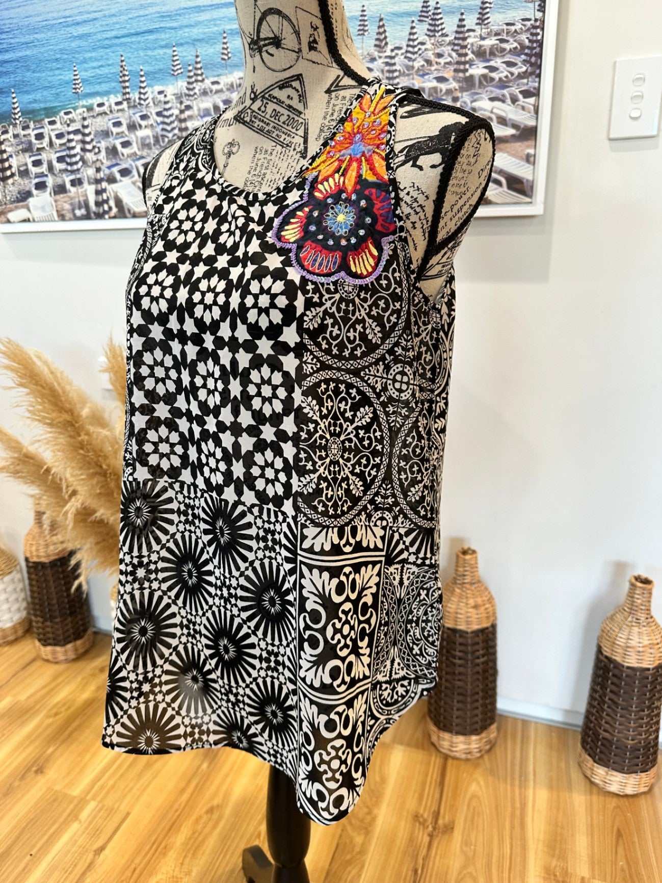 [SALE] Desigual Singlet Top - Size Medium