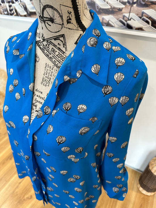 [SALE] Shirt 8 Blue with Hot Air Balloons