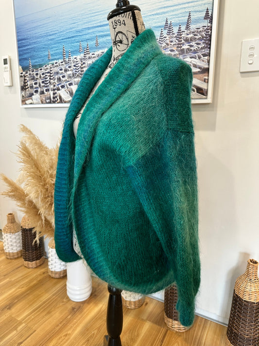 Vintage Cardigan Medium / Large Green