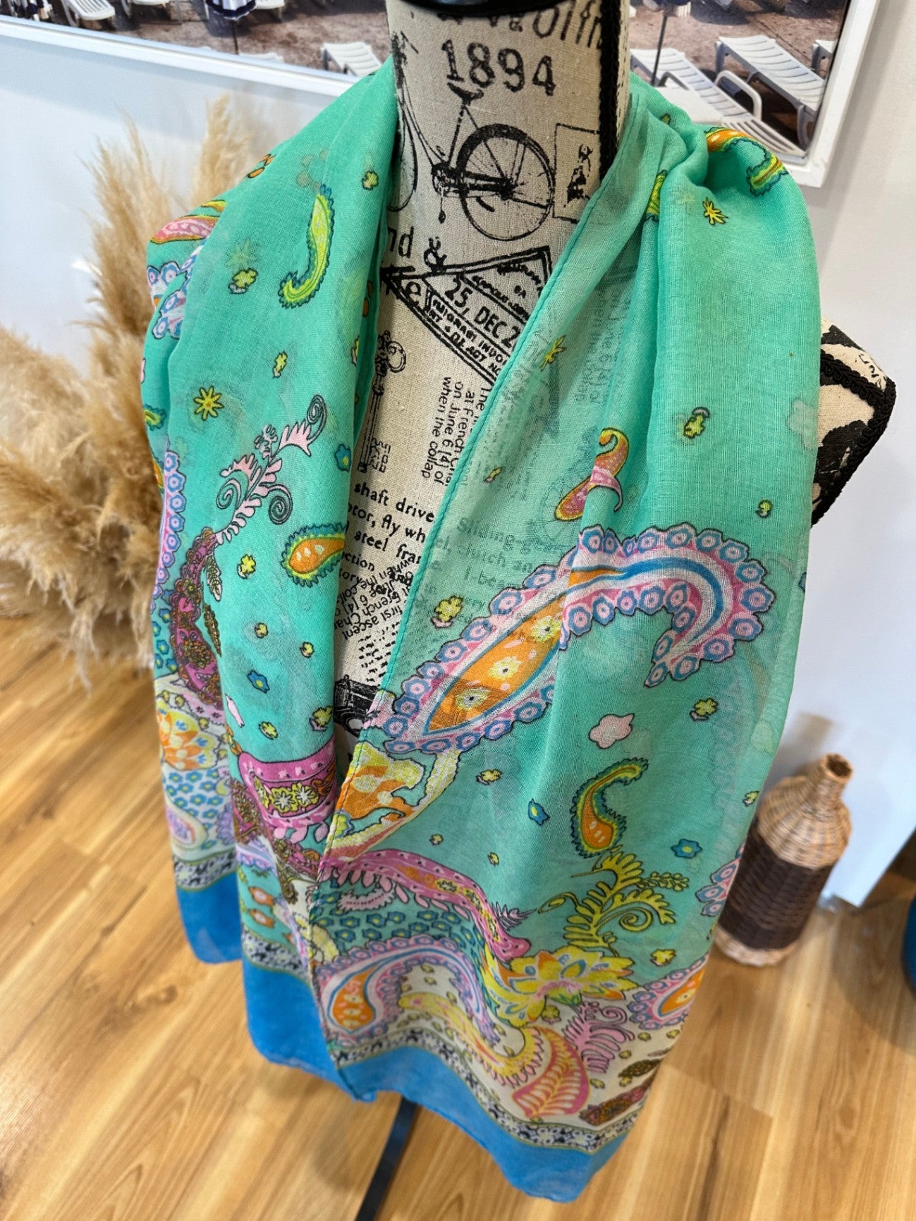 [SALE] Scarf - Aqua & Blue