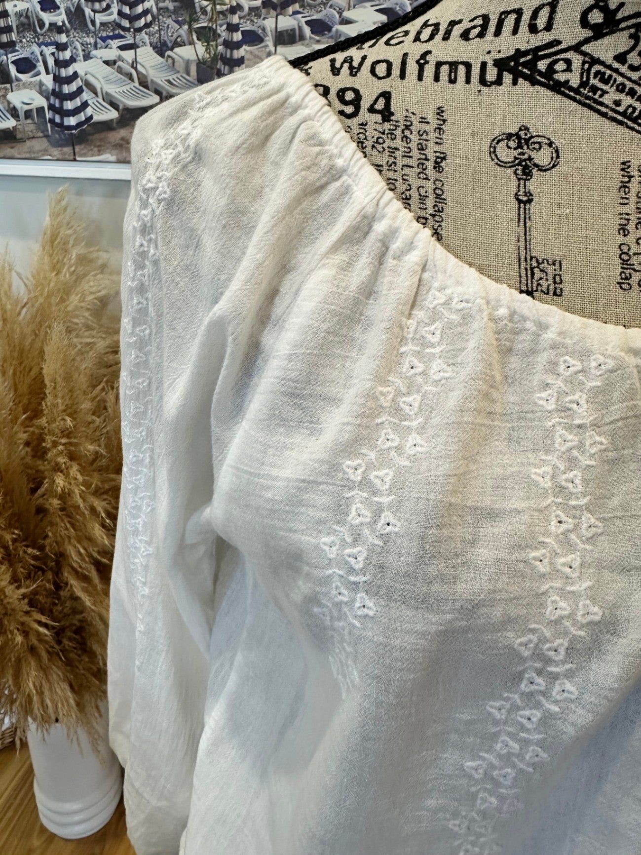 [SALE] H&M Blouse White