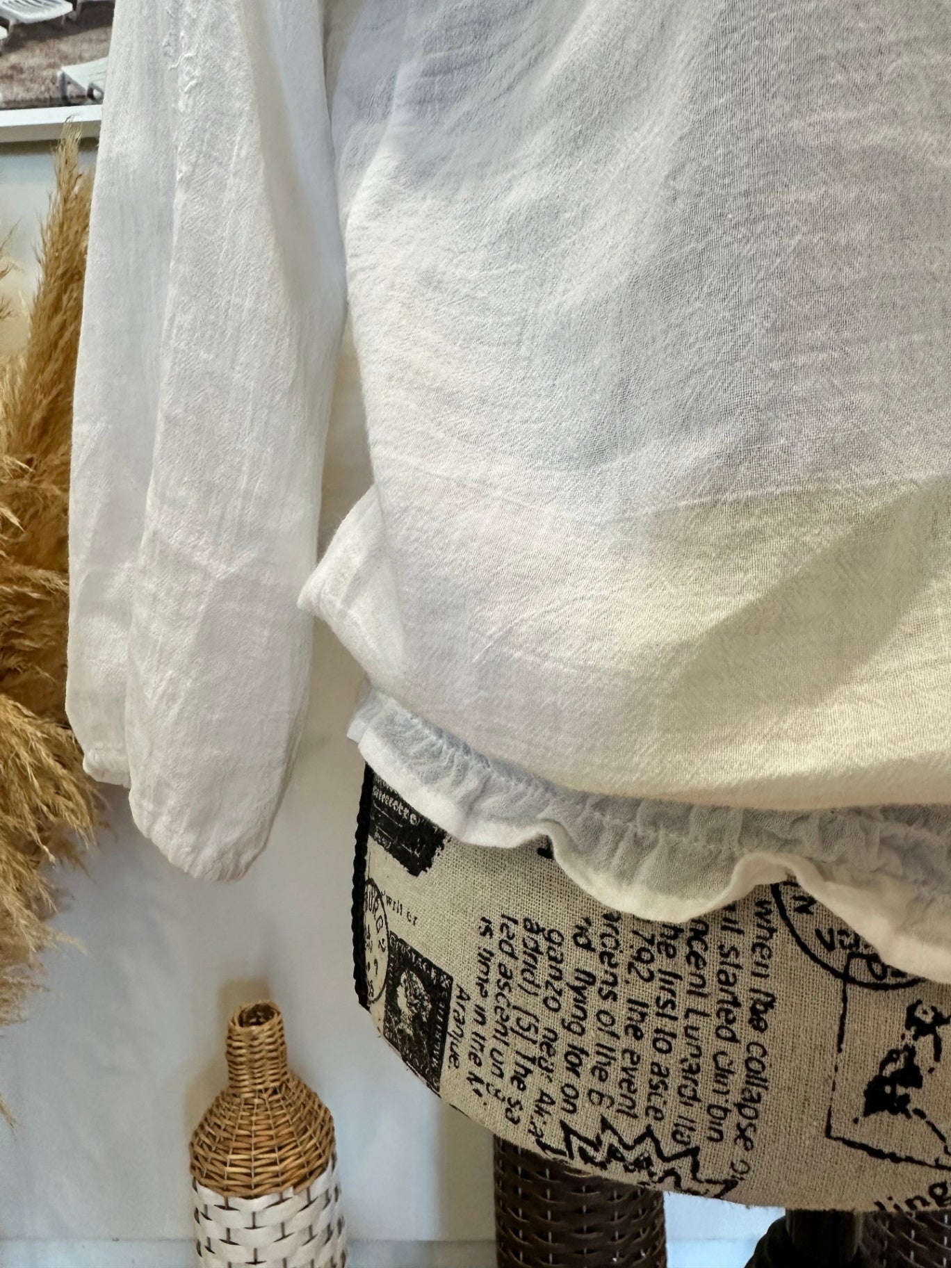 [SALE] H&M Blouse White