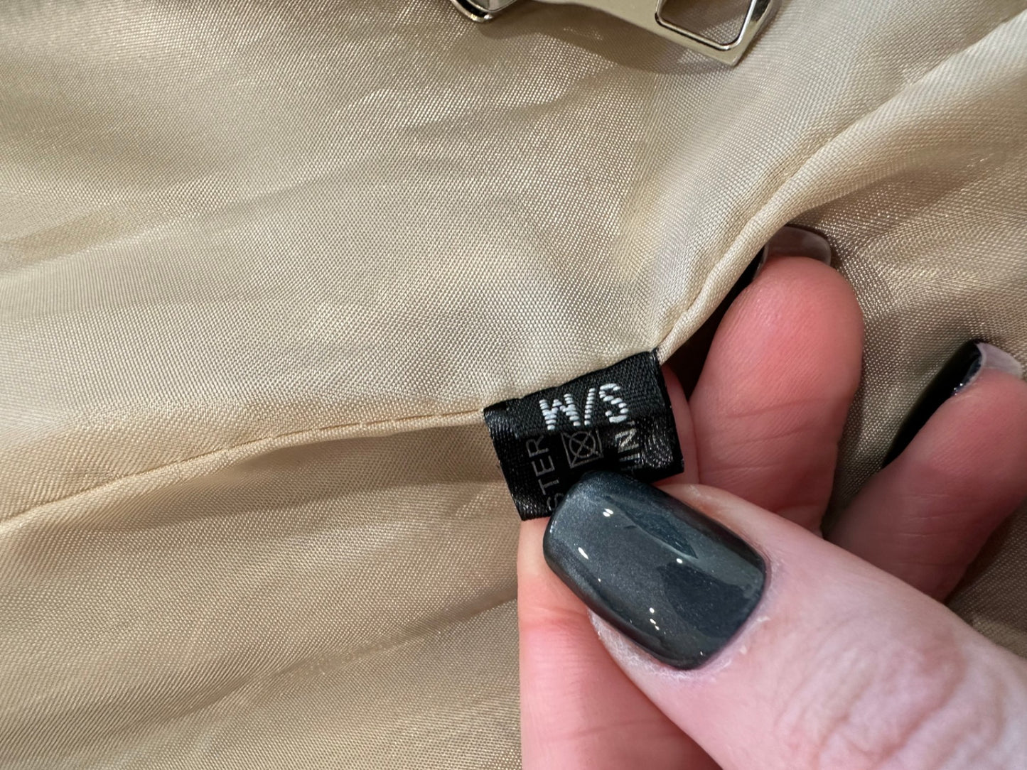 Puffer Vest Small / Medium Beige