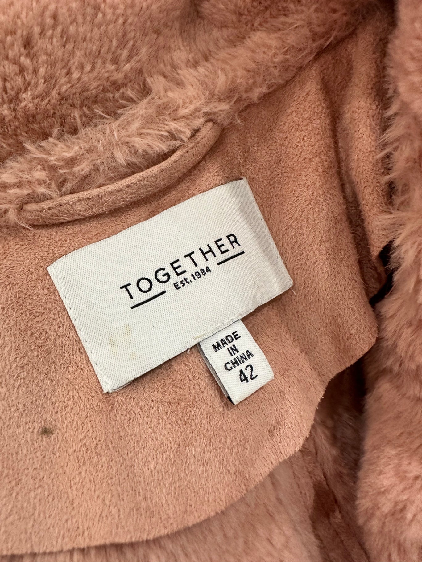 [SALE] Winter Coat - Pink suede - Medium 