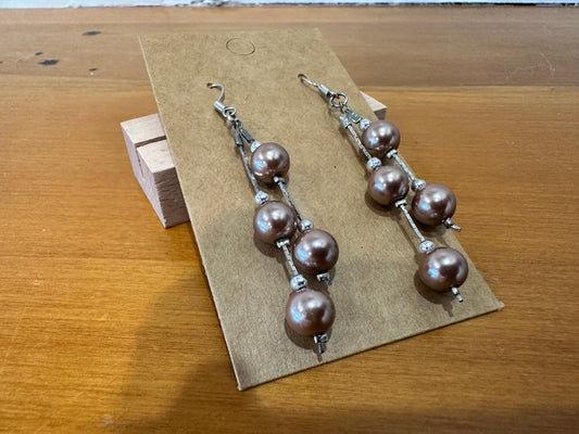 Earrings Pinkish Pearl