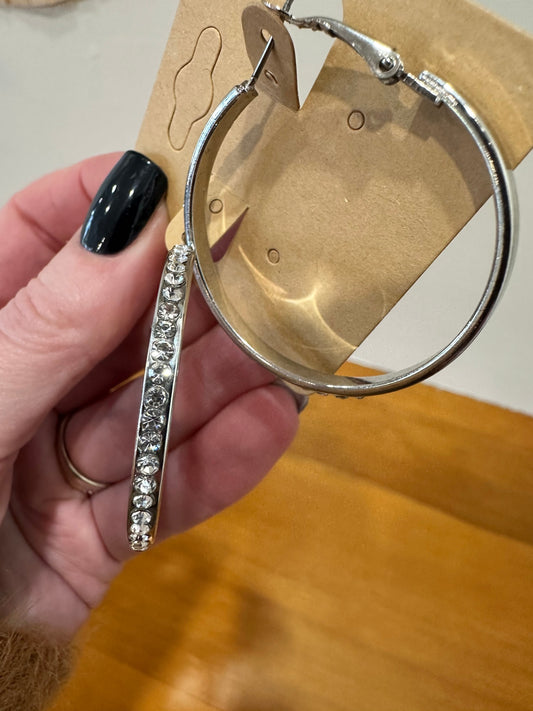 Unknown Hoop Earrings Silver