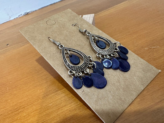 Earrings Dark Blue