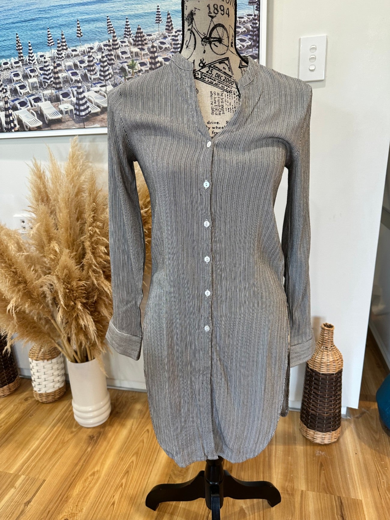 [SALE] Seed Blouse 8 Black Stripe
