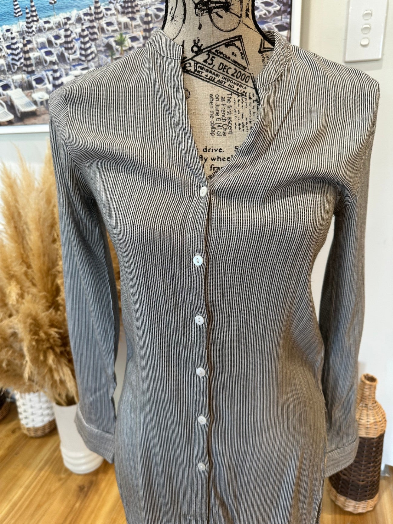 [SALE] Seed Blouse 8 Black Stripe