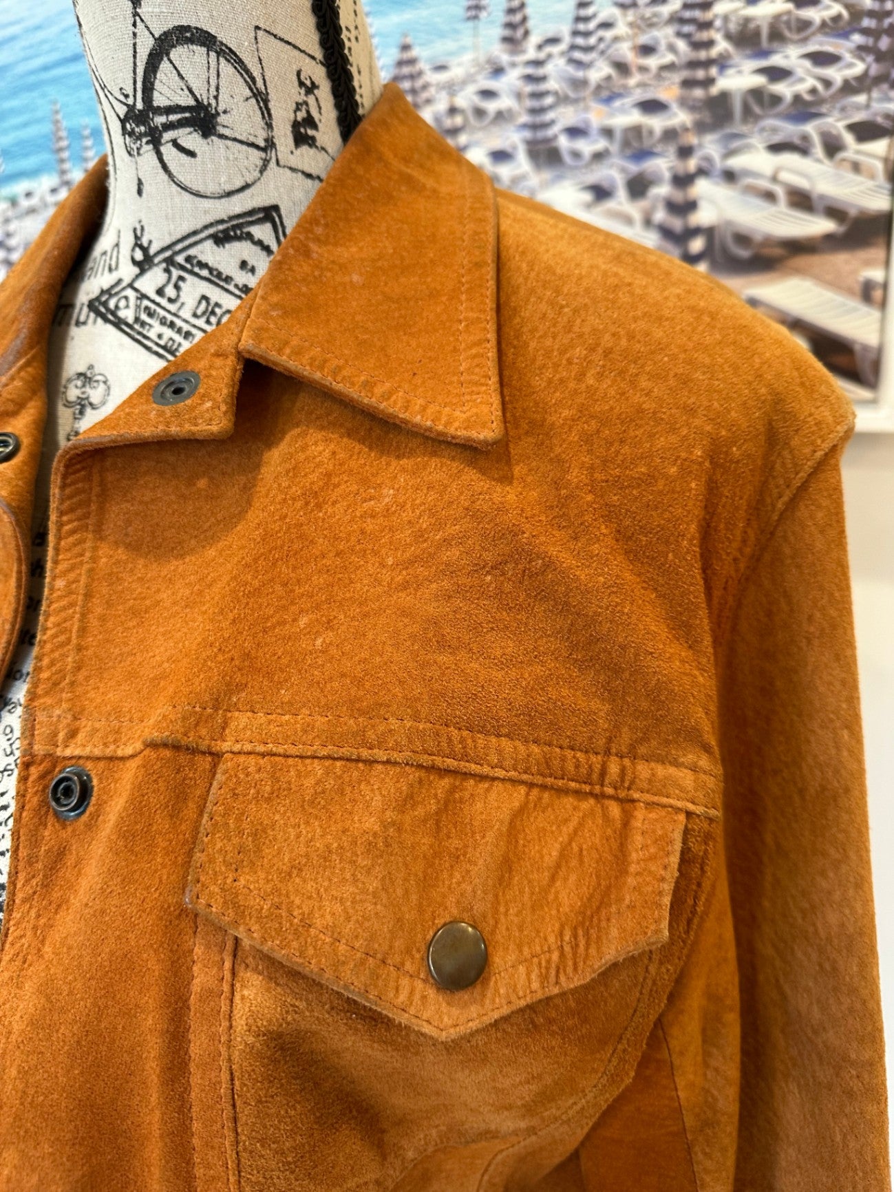 [SALE] Vintage - 80's Jacket - Small/Medium - Tan Brown