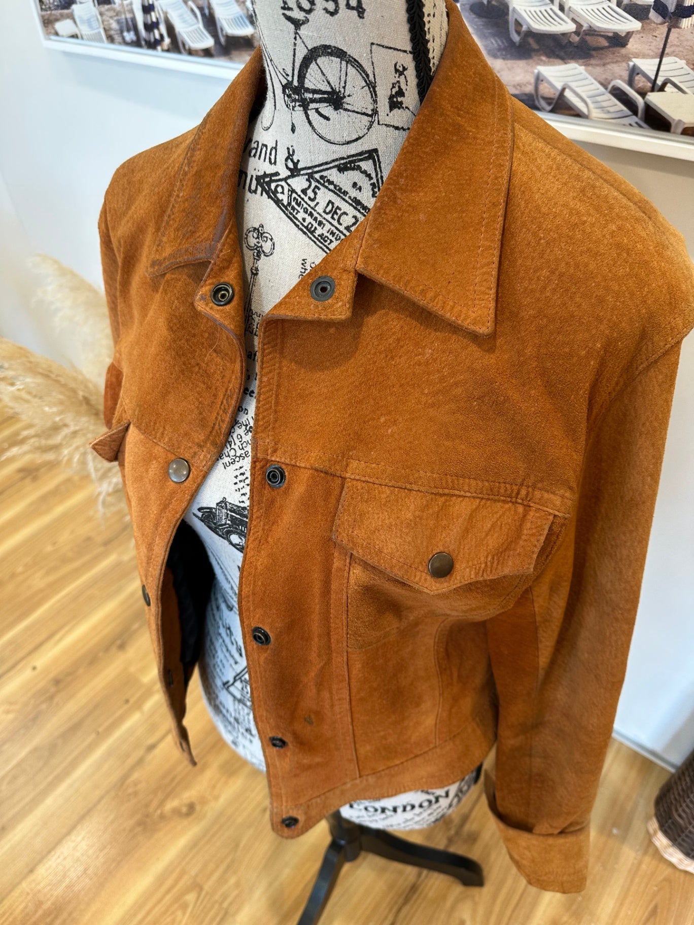 [SALE] Vintage - 80's Jacket - Small/Medium - Tan Brown