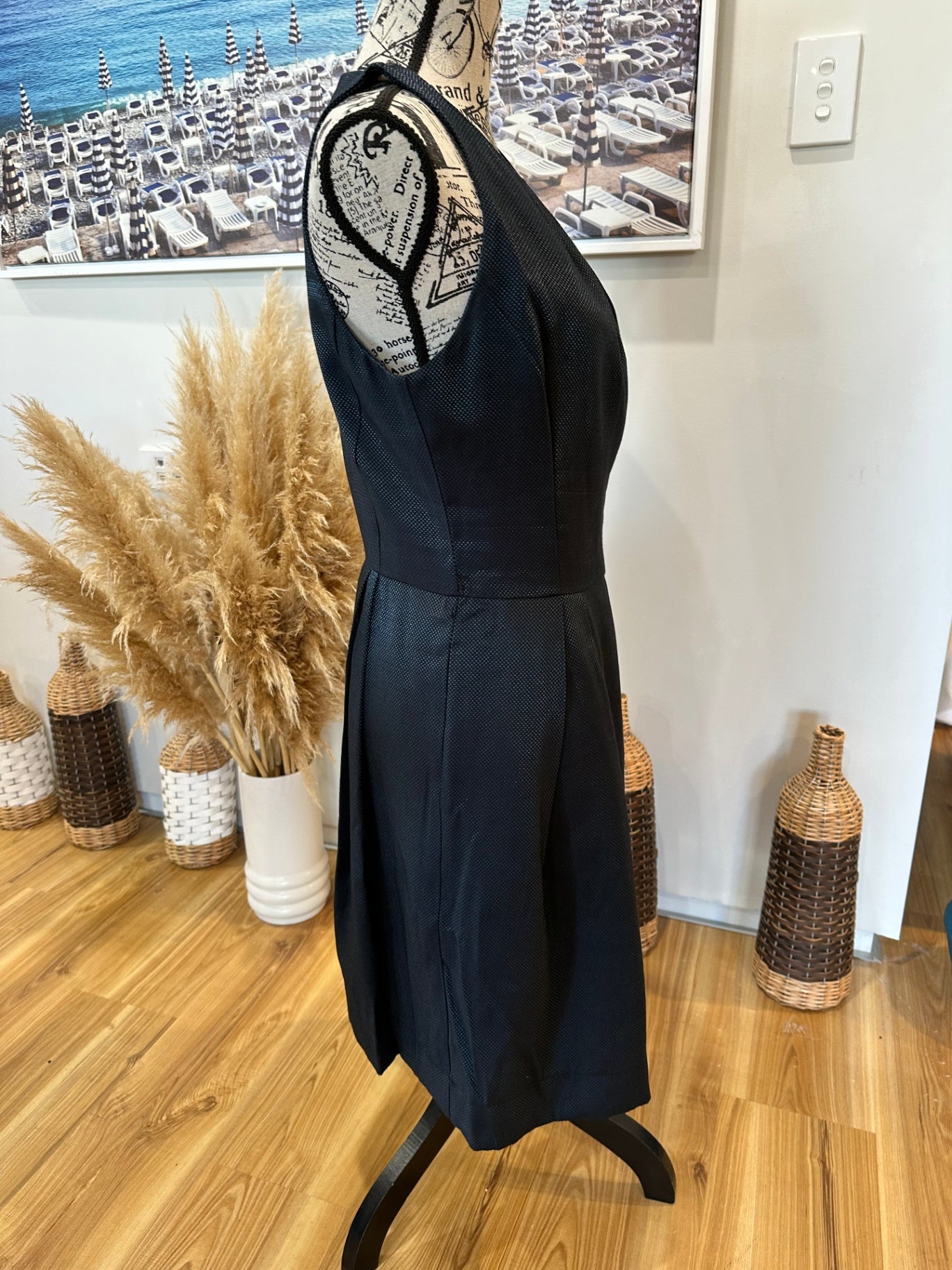 [SALE] Cue Dress 12 Teal / Black