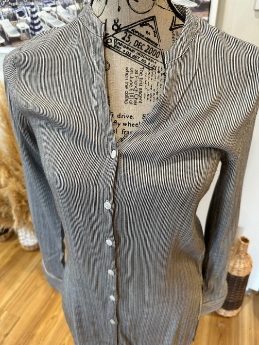 [SALE] Seed Blouse 8 Black Stripe