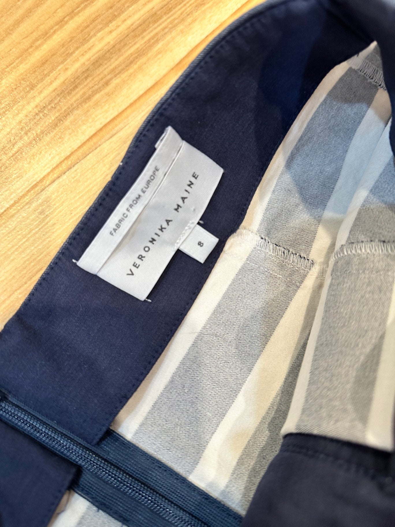 [SALE] Veronika Maine Skirt 8 Blue / White stripes - Rockabilly