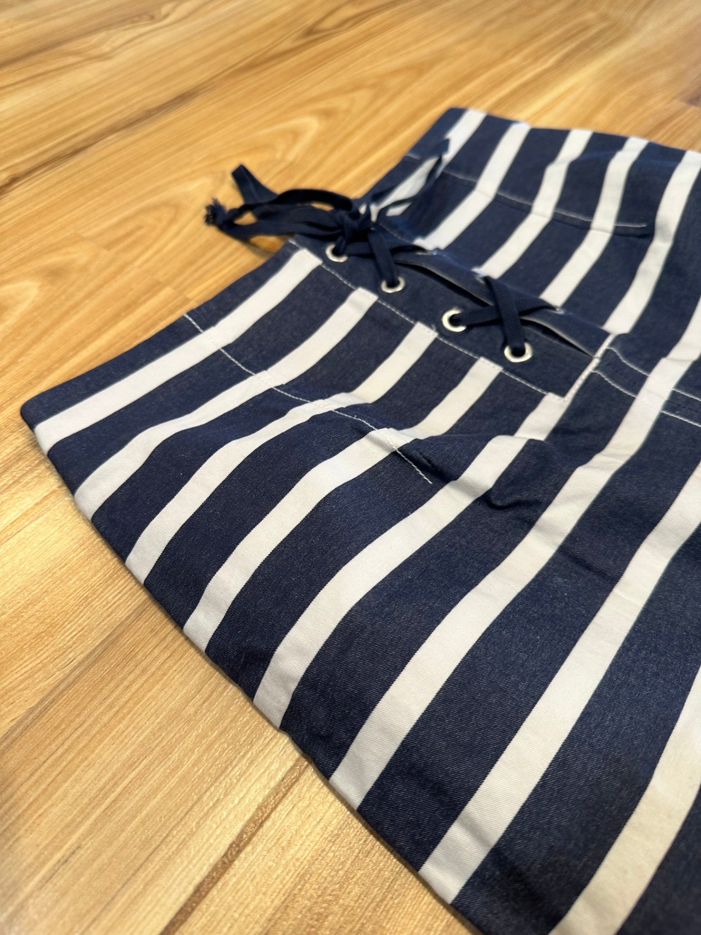 [SALE] Veronika Maine Skirt 8 Blue / White stripes - Rockabilly