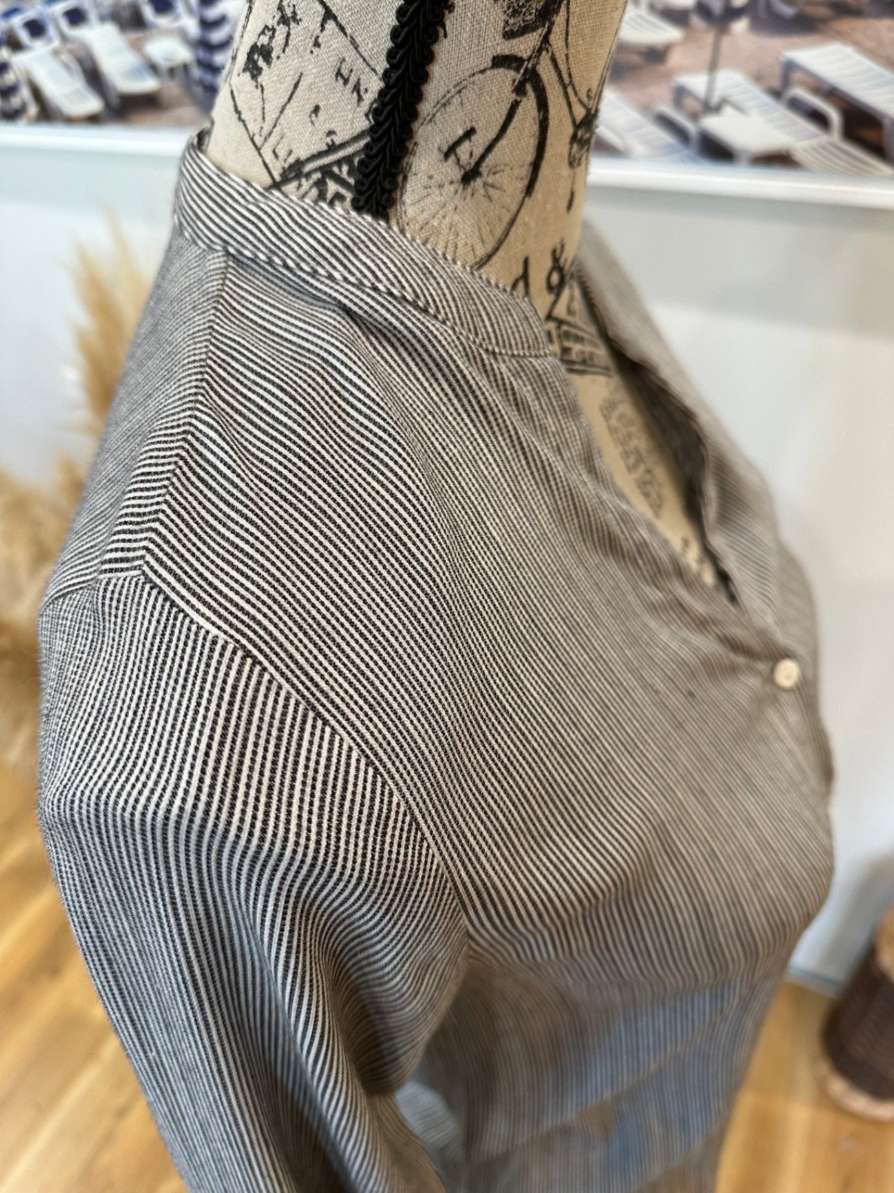 [SALE] Seed Blouse 8 Black Stripe