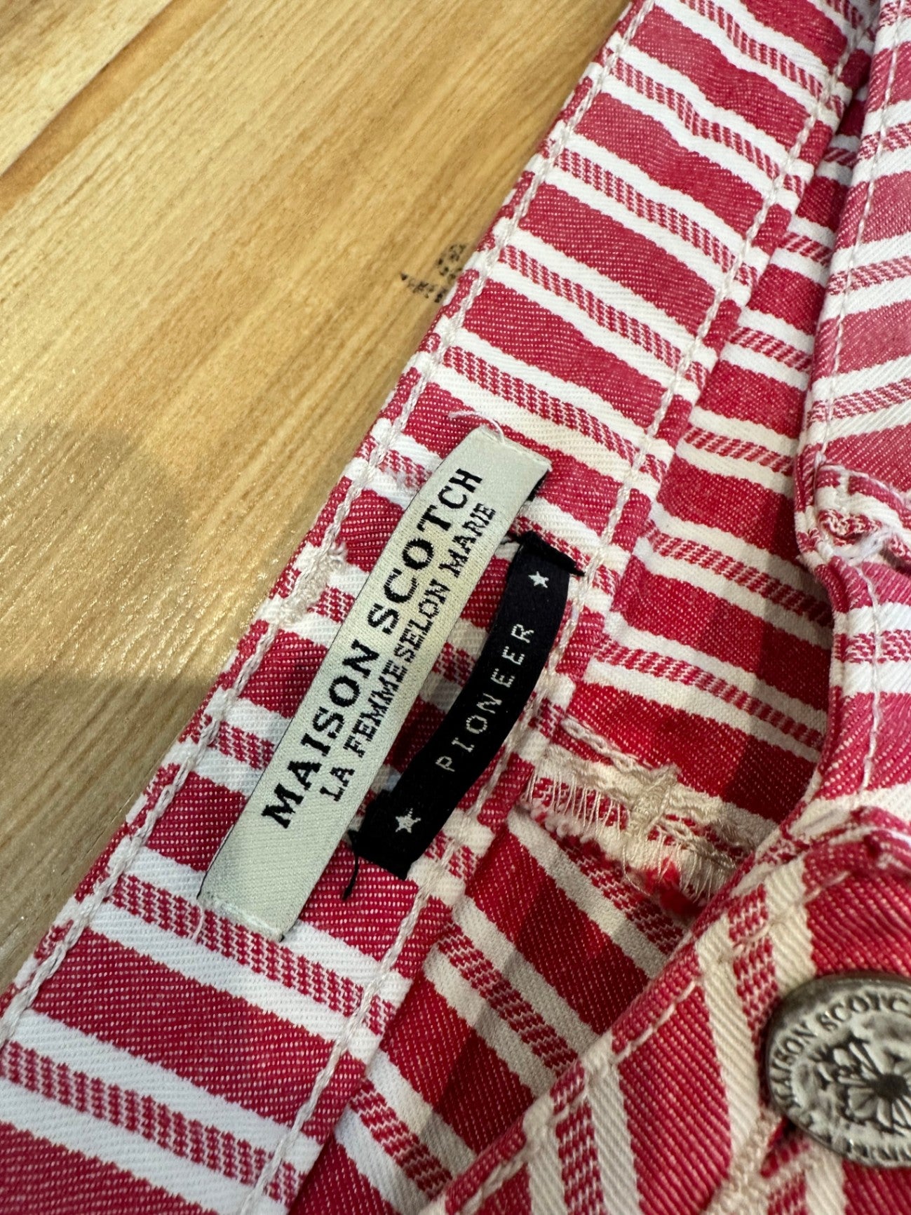 [SALE] Scotch & Soda Jeans Red / White Stripes