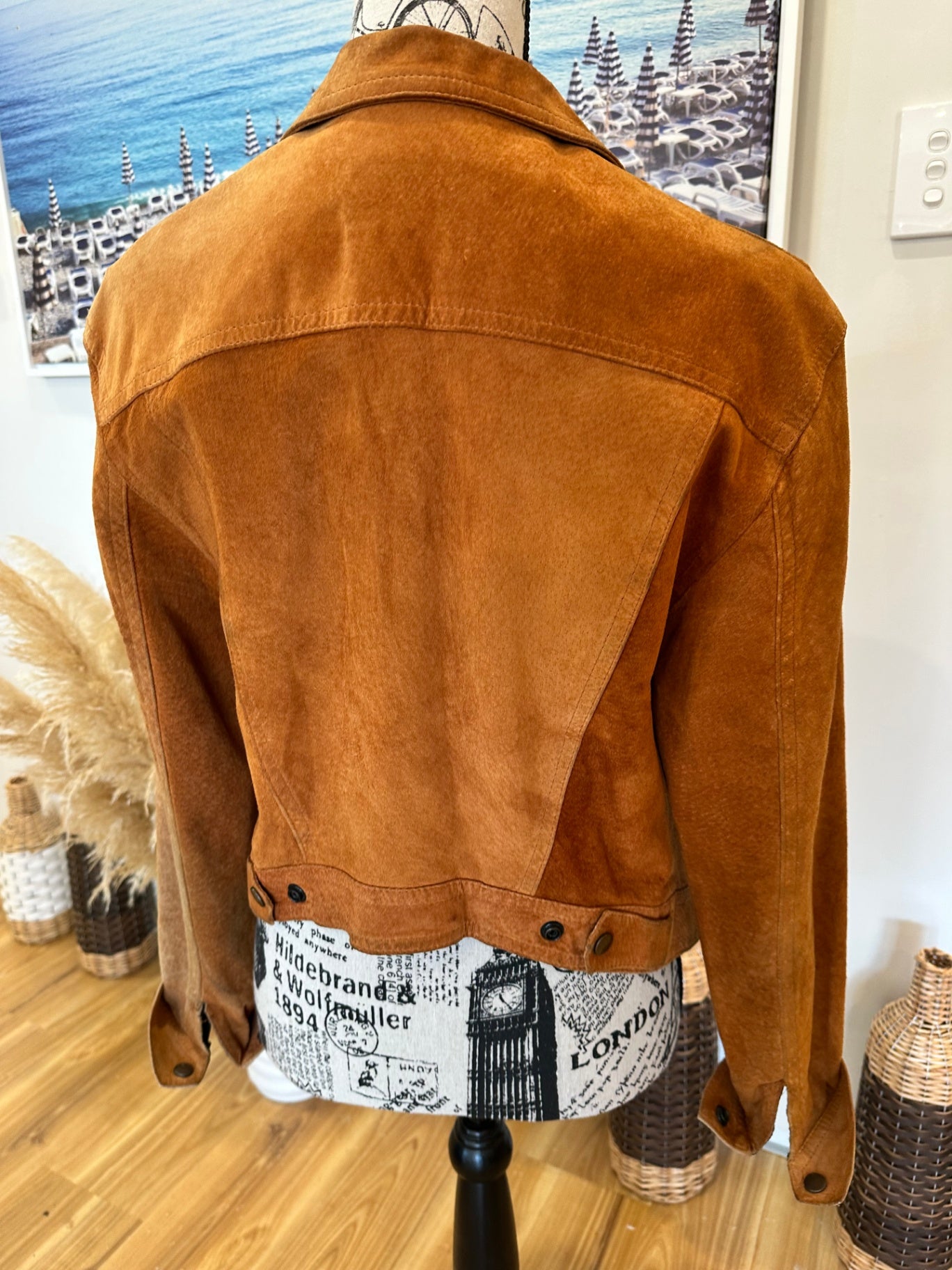 [SALE] Vintage - 80's Jacket - Small/Medium - Tan Brown