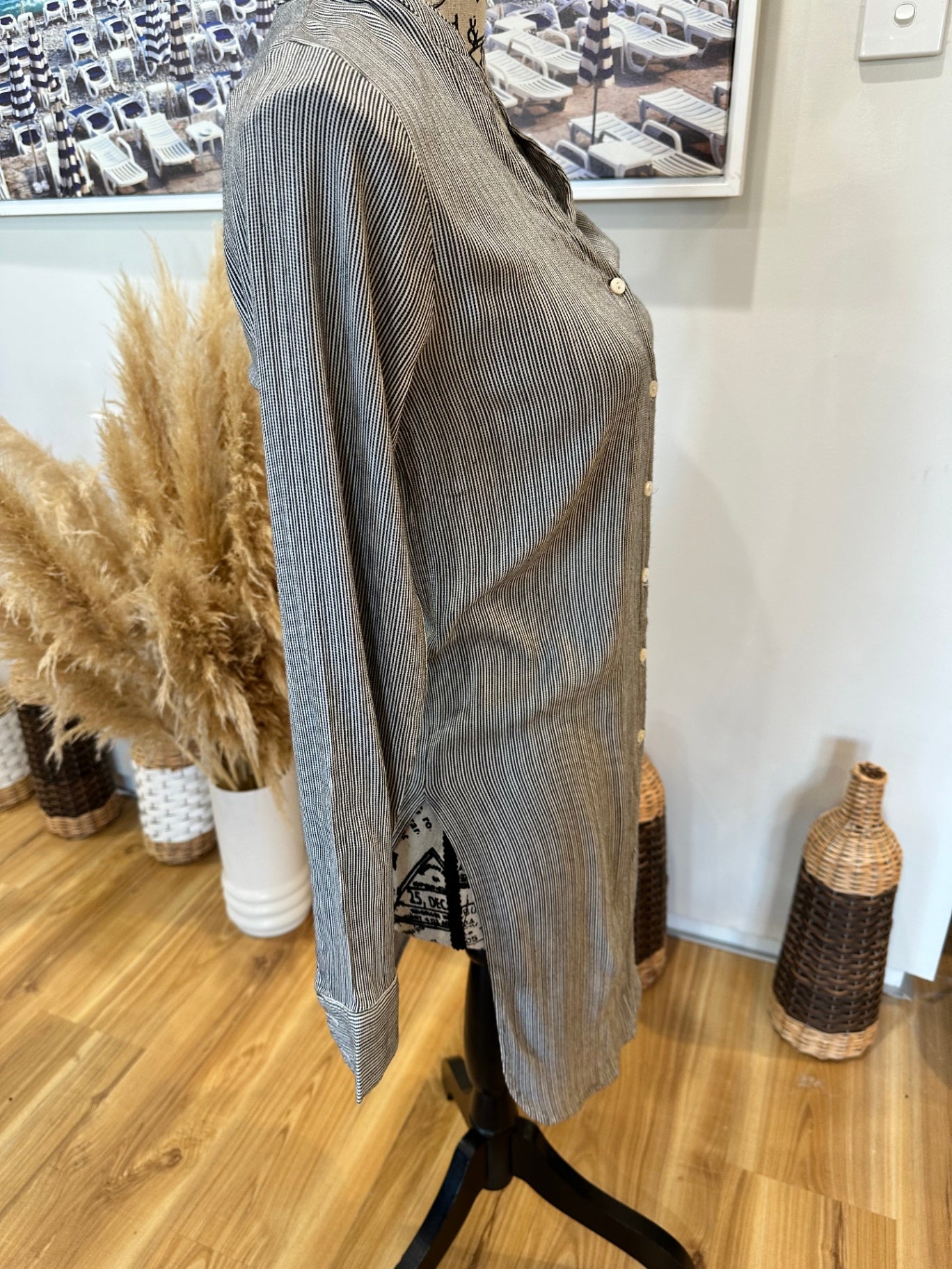 [SALE] Seed Blouse 8 Black Stripe