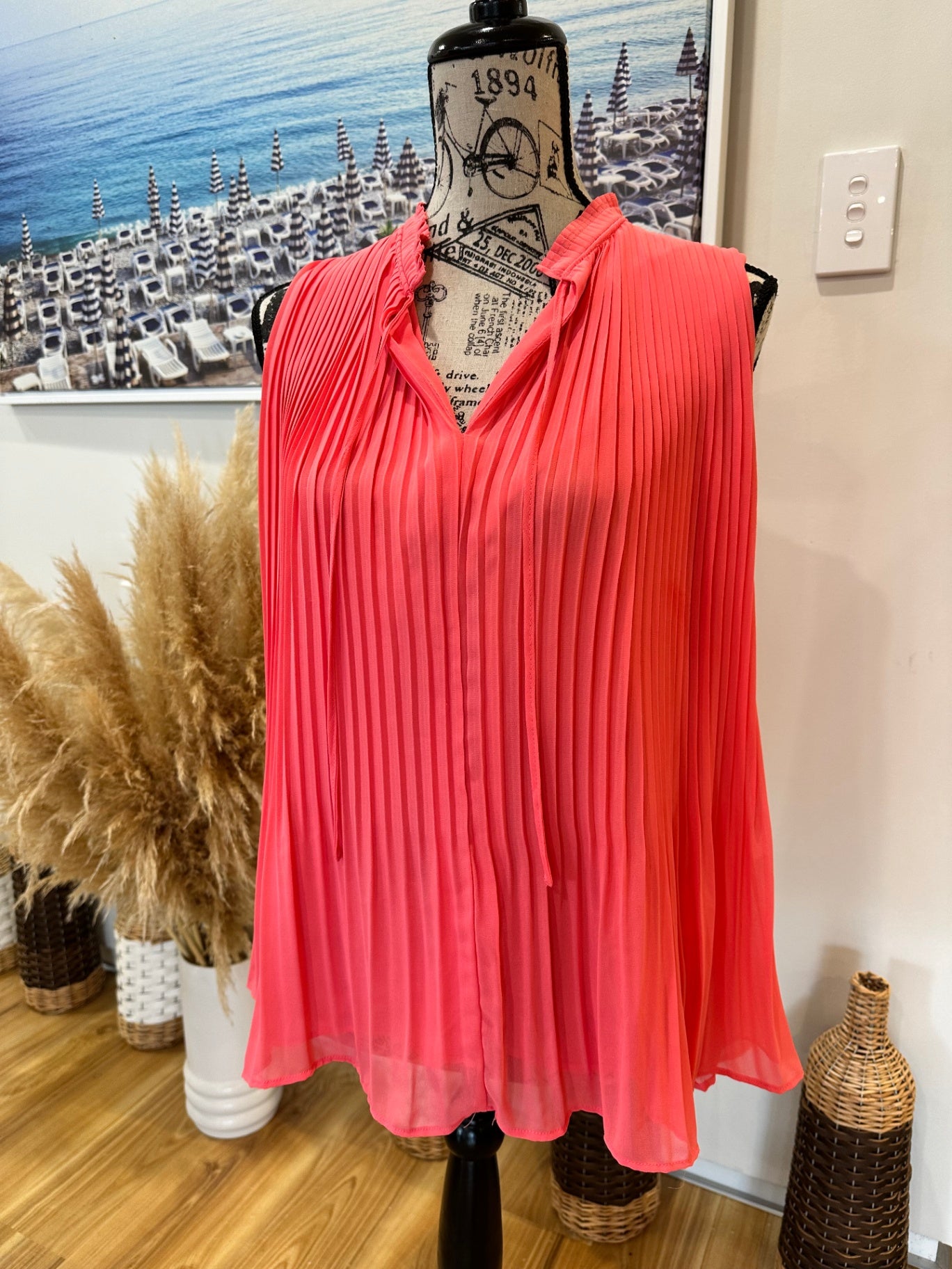 [SALE] Basque - Blouse - Size 12 - Coral pink