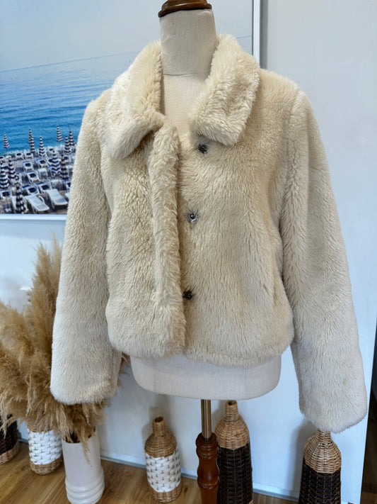 [SALE] Jay Jays Faux Fur Jacket 8 Cream