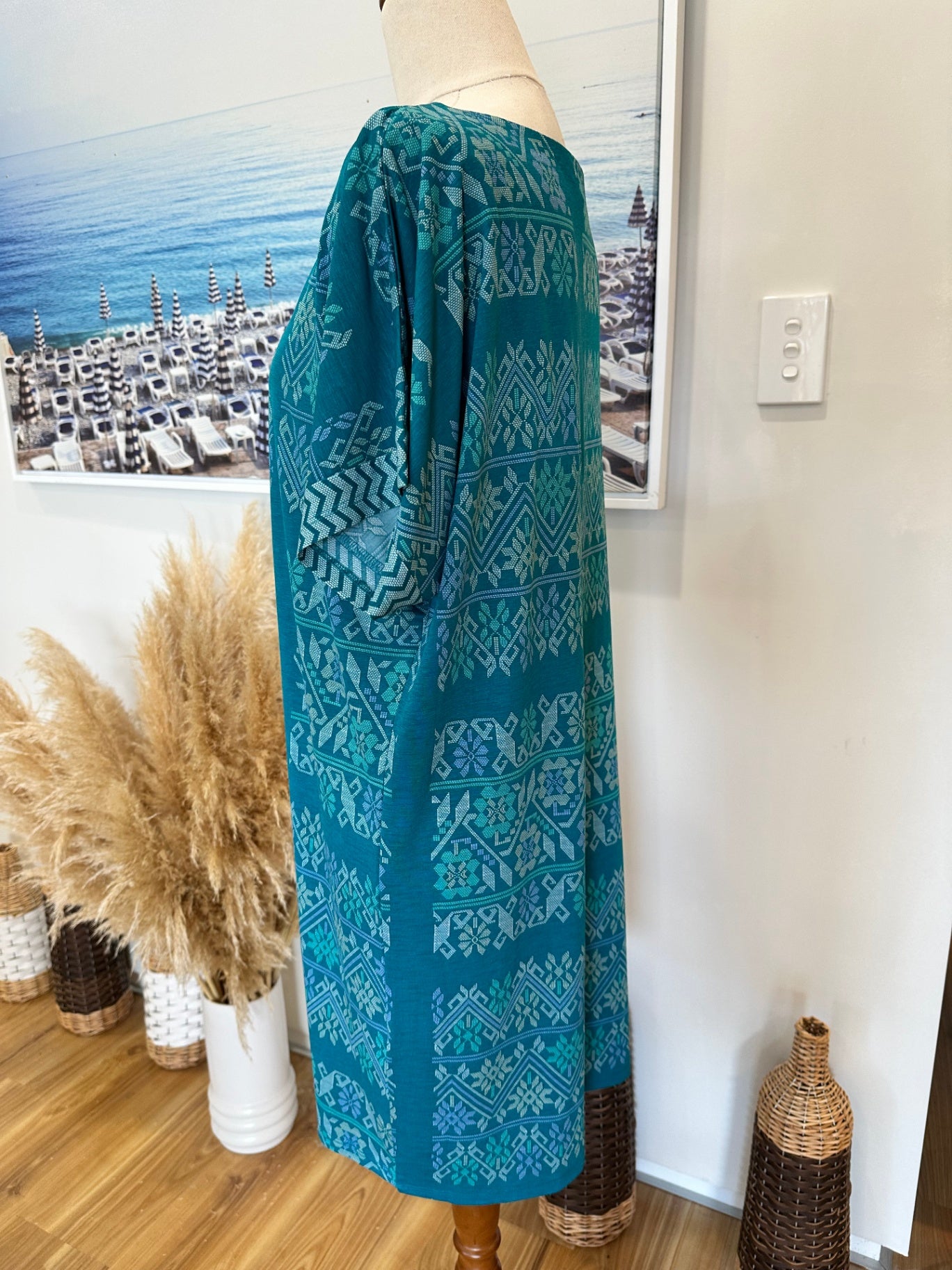 [SALE] Tigerlily Dress - Short Sleeve - Medium - Teal