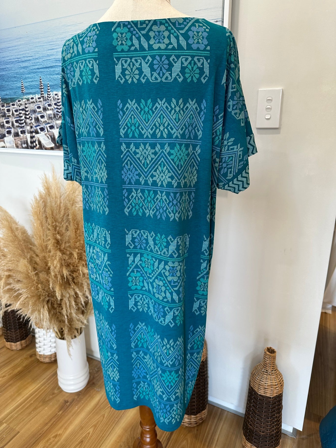 [SALE] Tigerlily Dress - Short Sleeve - Medium - Teal