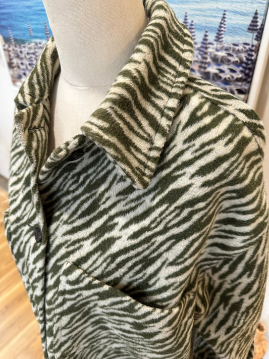 Cotton On Coat Extra Small Beige and Green