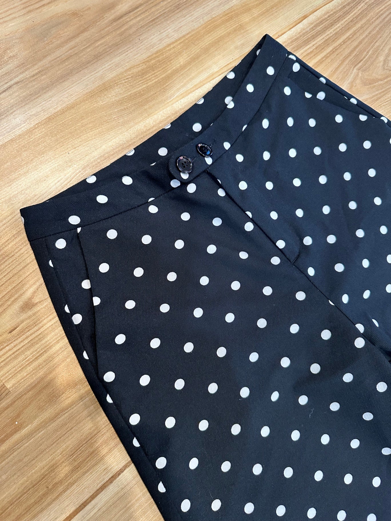 [SALE] Pants Small Black w dots