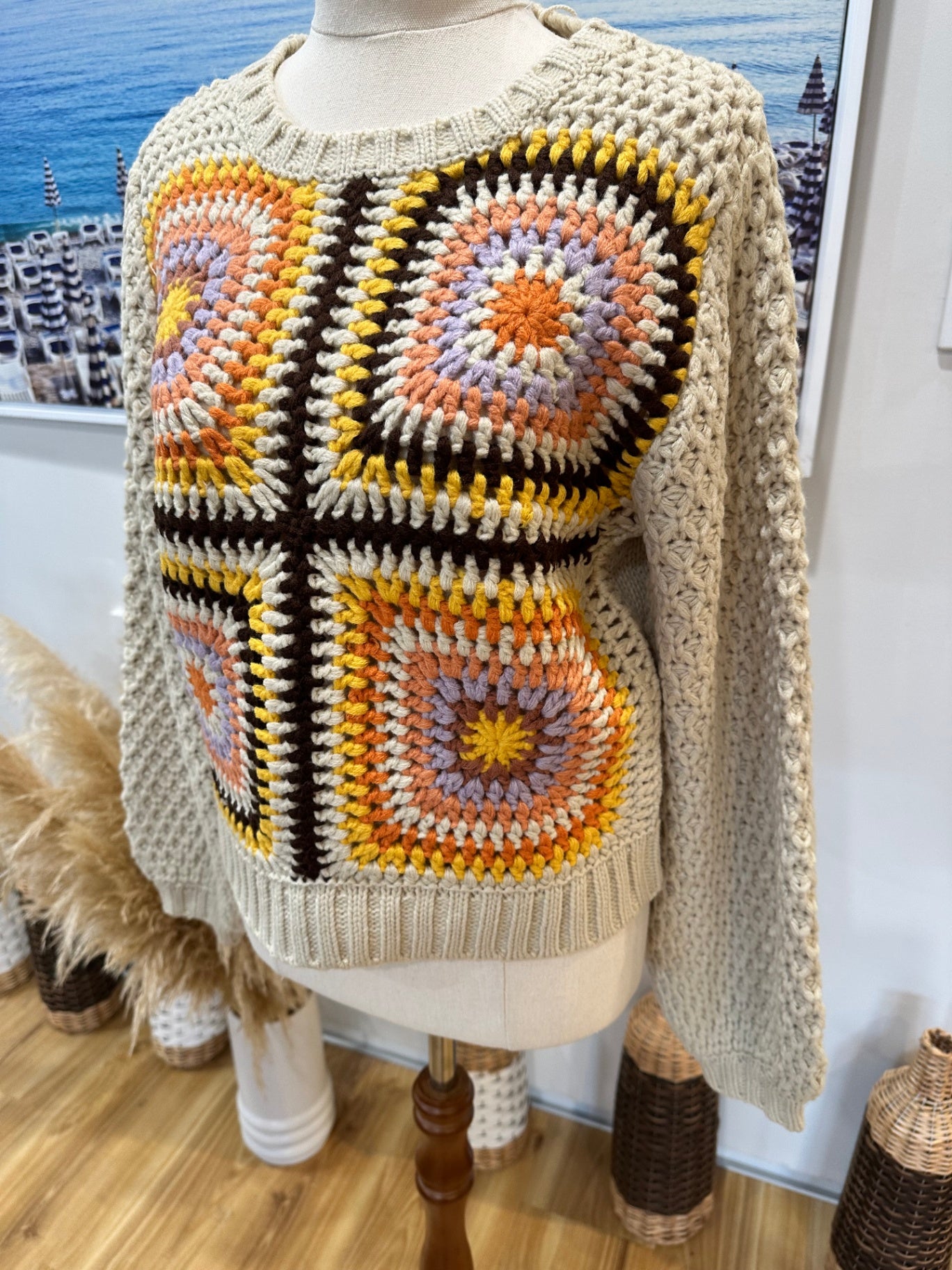 Ghanda Jumper Small Beige