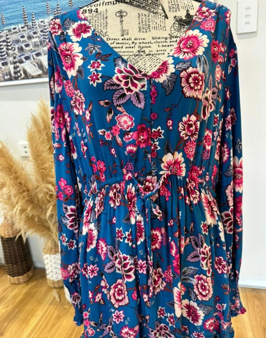 Dreamcatcher Dress 16 Blue