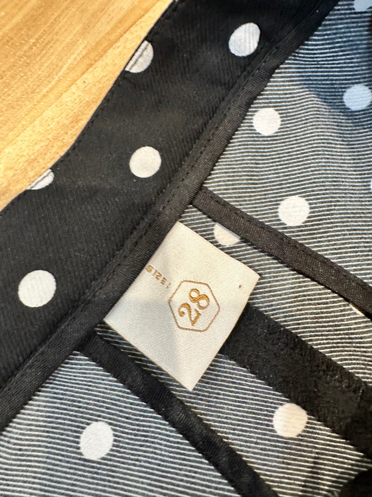 [SALE] Pants Small Black w dots