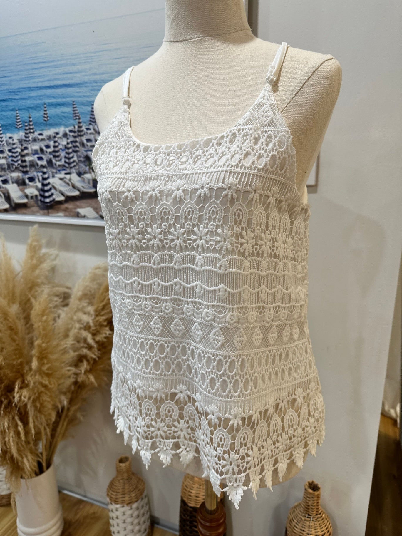 [SALE] Crop Lace Top - Small