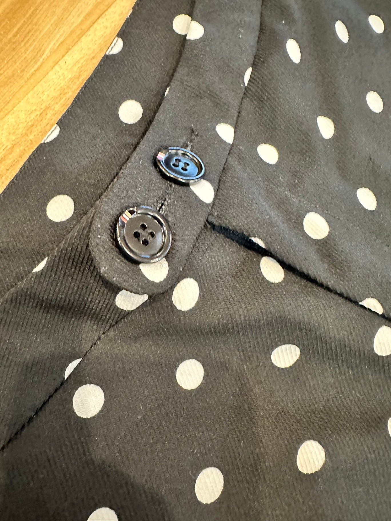 [SALE] Pants Small Black w dots