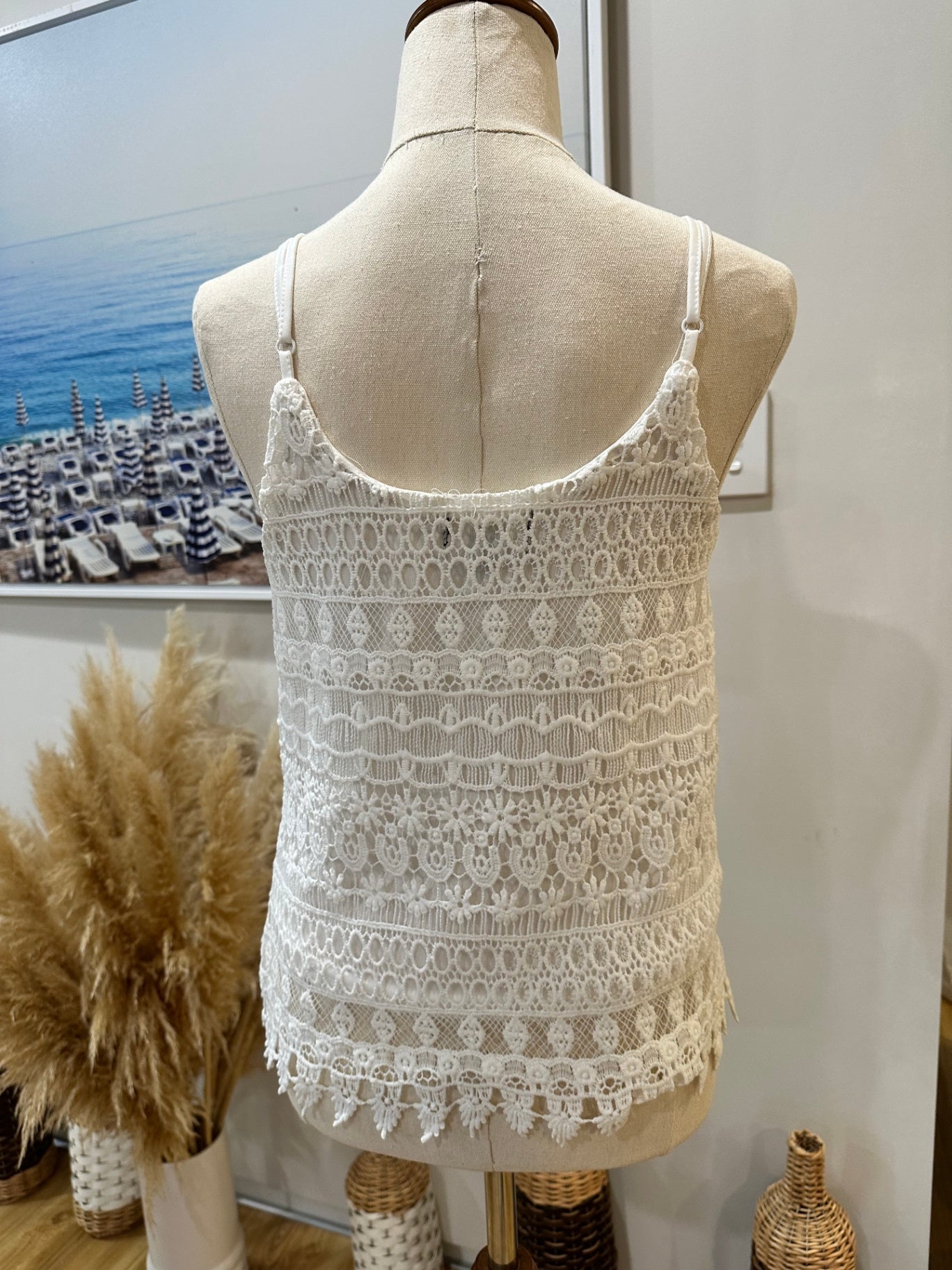 [SALE] Crop Lace Top - Small