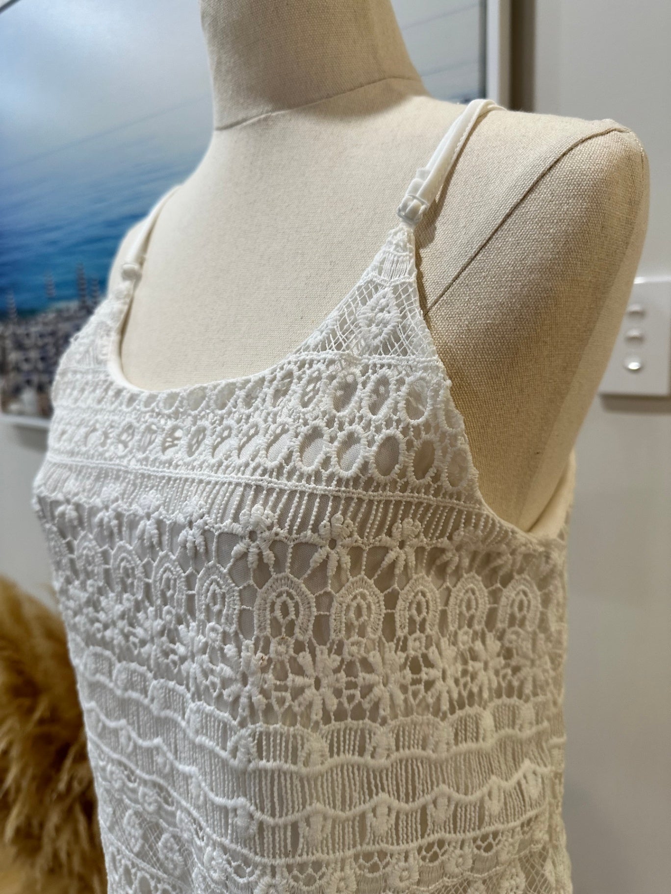 [SALE] Crop Lace Top - Small