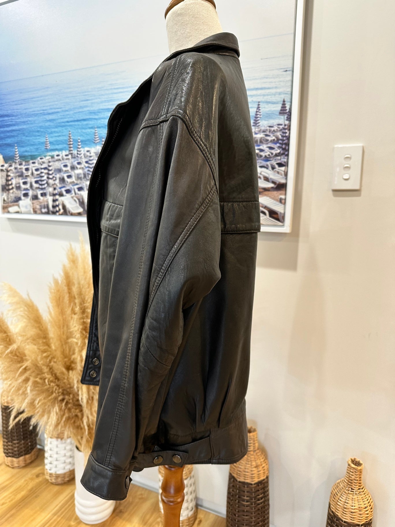 Vintage 80's Jacket -Small / Medium Black