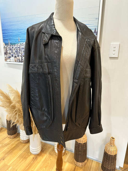 Vintage 80's Jacket -Small / Medium Black