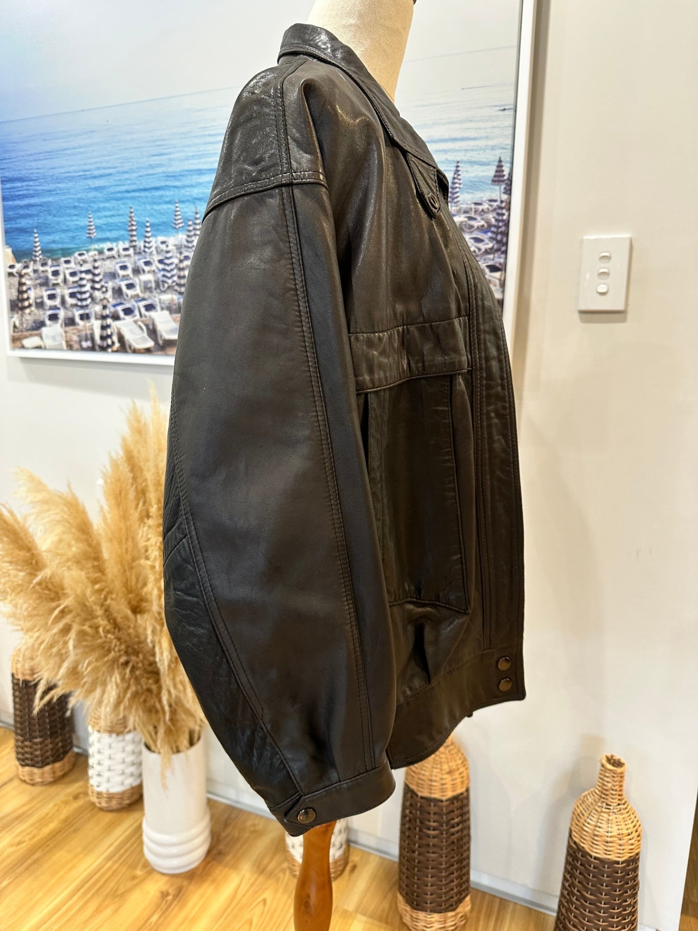 Vintage 80's Jacket -Small / Medium Black