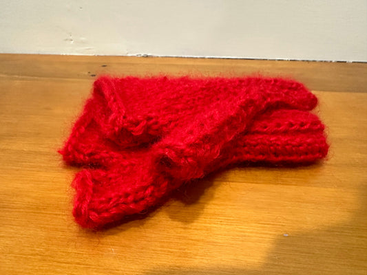 Handmade in New Brighton Mittens Red